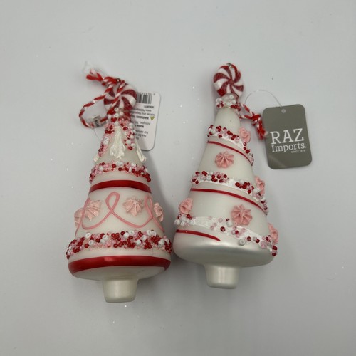 Raz imports beaded peppermint - raz,